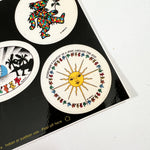 Vintage 80's Grateful Dead Dancing Bears Post-Cal Sticker Sheet