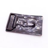 Vintage 80's Chambers Copper Southwestern Running Horse Belt Buckle