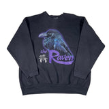 Black tank top with a purple and blue graphic design on a white background