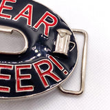 Vintage 80's "I Fear No Beer!" Bottle Opener Novelty Belt Buckle