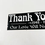 Vintage 1995 Thank You Jerry Grateful Dead Bumper Sticker