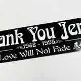 Vintage 1995 Thank You Jerry Grateful Dead Bumper Sticker