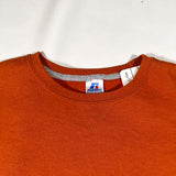 Vintage Y2K Russell Athletic Rust Orange Crewneck Sweatshirt