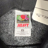 Vintage 90’s Fruit of the Loom Heavy Cotton Black Hoodie Sweatshirt