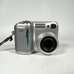 Vintage 2002 Nikon Coolpix 4300 Silver 4MP Digital Camera
