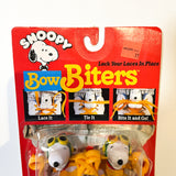 Vintage 1989 Snoopy Bow Biters