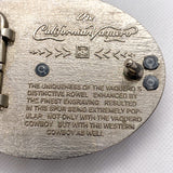 Vintage 90's Californian Vaquero Spinning Spur Western Belt Buckle