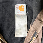 Vintage 2004 Carhartt J130 Chestnut Brown Hooded Active Jacket
