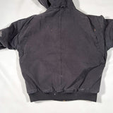 Vintage Y2K Schmidt Workwear Black Hooded Duck Canvas Jacket