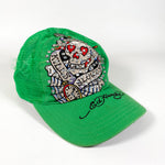 Modern Y2K Ed Hardy Love Kills Slowly Bedazzled Trucker Hat