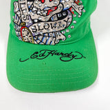 Modern Y2K Ed Hardy Love Kills Slowly Bedazzled Trucker Hat