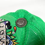 Modern Y2K Ed Hardy Love Kills Slowly Bedazzled Trucker Hat