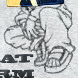 Vintage Y2K Phat Farm Embroidered Bull Graphic Gray Streetwear T-Shirt