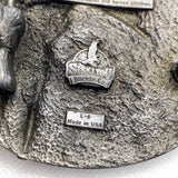 Vintage 1992 Siskiyou Shriners "Serving the Community" Pewter Belt Buckle