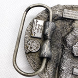 Vintage 1992 Siskiyou Shriners "Serving the Community" Pewter Belt Buckle