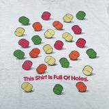 Vintage 1991 Life Savers Holes Candy Double Sided Promo T-Shirt