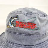 Vintage 90's World Wide Sportsman Marlin Logo Bucket Hat