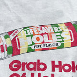 Vintage 1991 Life Savers Holes Candy Double Sided Promo T-Shirt