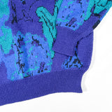 Vintage 90’s Compositions Floral Abstract Knit Sweater