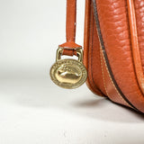 Vintage 90's Dooney & Bourke A290260 Saddle Tan Cavalry Flap Bag