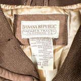 Vintage 90's Banana Republic Suede Leather Quilted Jacket