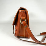 Vintage 90's Dooney & Bourke A290260 Saddle Tan Cavalry Flap Bag