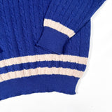 Vintage 90’s Blue Cable Knit Duck Button Sweater