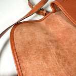 Vintage 90's Dooney & Bourke A290260 Saddle Tan Cavalry Flap Bag