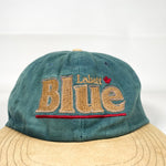 Vintage 90's Labatt Blue Beer Low Profile Two-Tone Strapback Hat