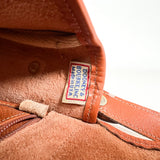 Vintage 90's Dooney & Bourke A290260 Saddle Tan Cavalry Flap Bag