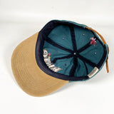 Vintage 90's Labatt Blue Beer Low Profile Two-Tone Strapback Hat