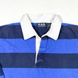 Vintage 90's K.A.D. Blue Striped Rugby Shirt