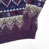 Vintage 90’s Campus Fair Isle Knit Sweater