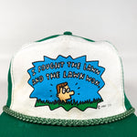 Vintage 90's I Fought the Lawn Funny Grass Mowing Hat