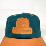 Vintage 90's John Deere Two-Tone Patch USA Made Strapback Hat