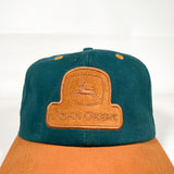 Vintage 90's John Deere Two-Tone Patch USA Made Strapback Hat