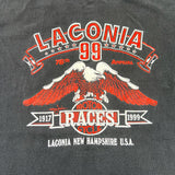 Vintage 1999 Laconia Motorcycle Week "Scared 2 Ride" Graphic T-Shirt