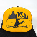 Vintage 90's Pushin' for a Purpose Skateboard Trucker Hat