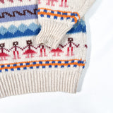 Vintage 80’s Multicolor Geometric Knit Sweater