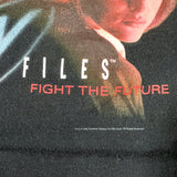 Vintage 1998 The X-Files Fight the Future Double Sided TV Promo T-Shirt