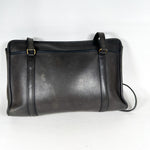 Vintage 80s Coach USA 943-1807 Black Leather Zip Top Briefcase Shoulder Bag