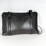 Vintage 80s Coach USA 943-1807 Black Leather Zip Top Briefcase Shoulder Bag