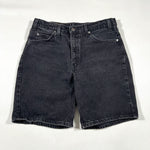 Vintage 1996 Levi's 550 Black Denim Shorts