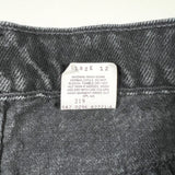 Vintage 1996 Levi's 550 Black Denim Shorts