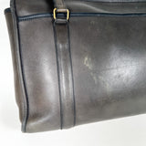 Vintage 80s Coach USA 943-1807 Black Leather Zip Top Briefcase Shoulder Bag