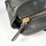 Vintage 80s Coach USA 943-1807 Black Leather Zip Top Briefcase Shoulder Bag