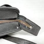 Vintage 80s Coach USA 943-1807 Black Leather Zip Top Briefcase Shoulder Bag