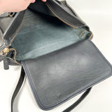 Vintage 80s Coach USA 943-1807 Black Leather Zip Top Briefcase Shoulder Bag