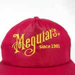 Vintage 90's Meguiar’s Wax Maroon Snapback Hat