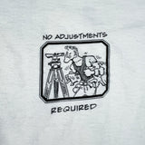Vintage 90's Split the Difference Surveying Graphic T-Shirt White Made USA Shirt